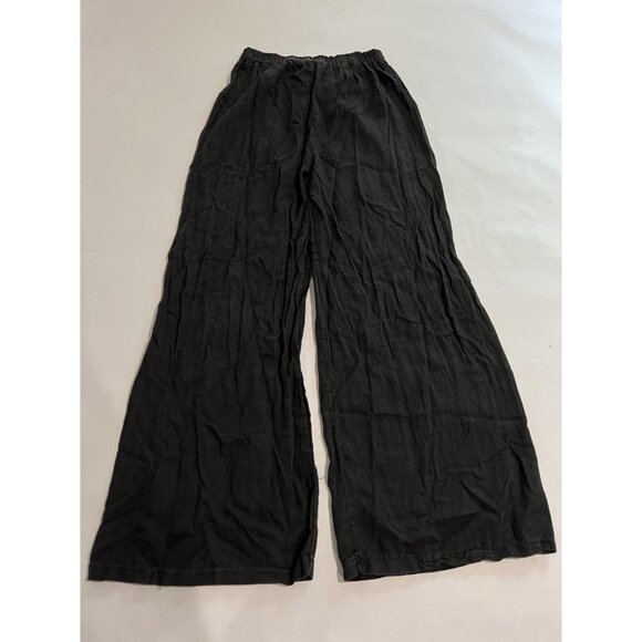 Kiwi Saint Tropez Wide Leg Pants in Black - Picture 2 of 5